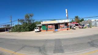 OXXO, Sonoyta, Son., Mexico to Puerto Fronterizo, U.S.-Mexico Border Wall, Lukeville, AZ, 13 Oct 22,