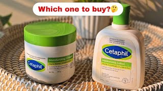 Cetaphil | Moisturizing Cream vs Lotion Review #cetaphil #moisturizer