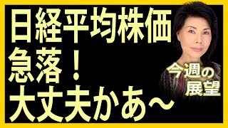 木村佳子の気になる銘柄　「日経平均株価　急落！大丈夫かあ～」