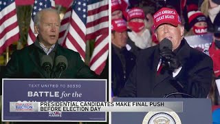 In 2020 finale, Trump and Biden deliver pleas to anxious voters