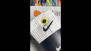 DIY: Nike Sunflower Embroidery Socks | Maxplore