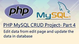 Edit MySql data from PHP Page-PHP MySQL CRUD Application-Part 4