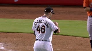 HOU@MIA: Barraclough K's Gonzalez, side in 7th