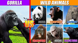 Gorilla vs Wild Animals | SPORE