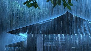 Fall Asleep Fast in 3 Minutes with Torrential Rain on Metal Roof and Mighty Thunder Sounds at Night