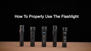 Olight 手電筒使用注意事項