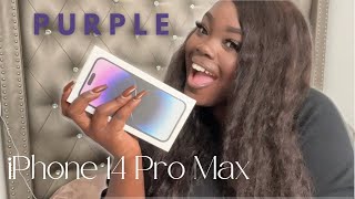 Purple iPhone 14 Pro Max Unboxing | First Impressions + Review