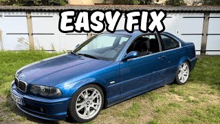 BMW E46 camshaft position sensor replacement, loss of power, jerky acceleration, error code P0340