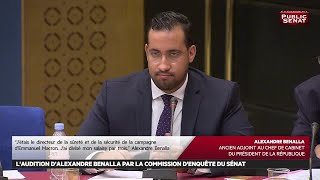 Intégrale : Audition d'Alexandre Benalla, ancien chargé de mission à l'Élysée