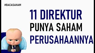 11 Presiden Direktur yang Punya Saham Perusahaan