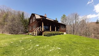 Weathersfield Log Home on 48 Acres