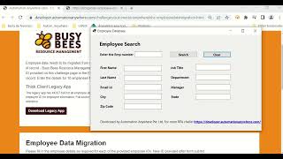 RPA Challenge Solution - Data migration