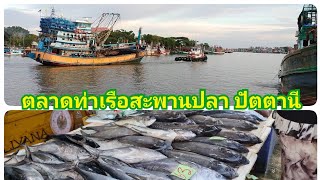 ท่าเรือประมงสะพานปลา แม่น้ำปัตตานี และตลาดสะพานปลา จังหวัดปัตตานี