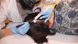 ASMR Examining Tingling Pain on Her Scalp | Real Person Scalp Check