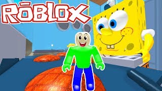 BALDI STEALS THE KRABBY PATTY FORMULA! | Roblox Escape the Krusty Krab Obby