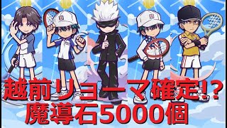 【ぷよクエ】越前リョーマ 魔導石5000個で確定！？新テニスの王子様ガチャ！ぷよぷよクエスト