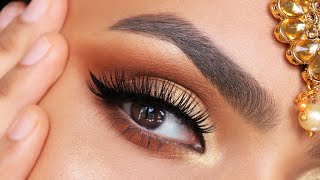 Easy Diwali Festive Smokey Eyes Tutorial - Beginner Friendly