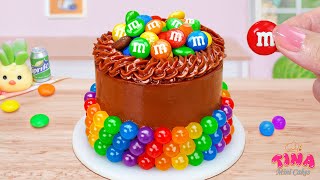 Mini M\u0026M Rainbow Cake 🌈Top 10 Amazing Rainbow Jelly Cake Decorating Idea By Tina Mini Cakes🌈