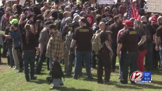 Fights break out at rally outside the State House