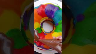 Colorful Bundt Cake With Chocolate Making Video #shorts