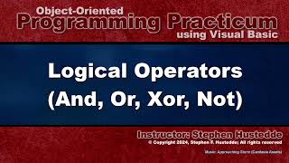 OOP Programming (VB) - 06I Logical Operators