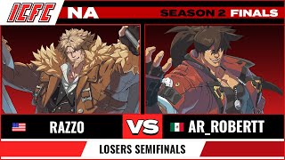 Razzo (Leo) vs AR_Robertt (Sol) - ICFC GGST Season 2 NA Finals: Losers Semifinals