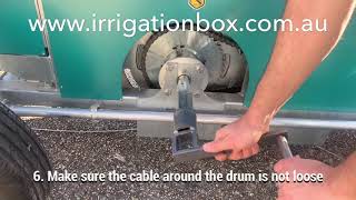 DuCaR IrriCruiser COMFORT soft hose irrigator’s super easy setup process