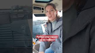 Politici interviewen op de trekker!