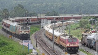 VIZAG - VIZIANAGARAM TRAINS | Crossing Trains and Freight | Beautiul Locations | PART - 1 | I R