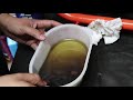 covid lockdown diy vespa ep.2 reading your drained gear oil color reflex of engine condition en