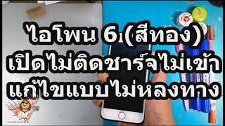 Fix : แก้ไขปัญหา ไอโพน 6 สีทอง เปิดไม่ติด ชาร์จไม่เข้า แก้ไขแบบไม่หลงทาง