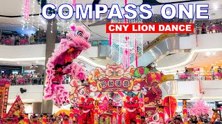 High Pole Lion Dance at Sengkang Compass | Singapore Chinese New Year Lion Dance🦁🧧🇸🇬