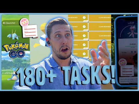 OVER 180 Field Research Tasks! Can We Get *Shiny Clauncher* In The Pokemon GO Water Festival Event?