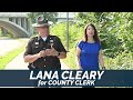 lana cleary for county clerk safe fair elections bumper