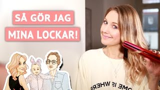 Så gör jag mina lockar! - Locka håret med Plattång