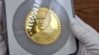 TRYPTYK Złoto 1.000.000 złotych 1990 Józef Piłsudski NGC PF69 ULTRA CAMEO (MAX) - NAKŁAD 1 SZTUKA!