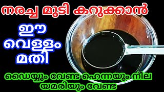 ഡൈ ചെയ്യാതെ നരച്ചമുടി കറുപ്പിയ്ക്കാൻ ഈ വെള്ളം മാത്രം മതി | Natural hair dye solution| Beauty tips