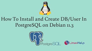 How to install and create DB/User in PostgreSQL on Debian 11.3