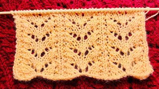 Baby Fern Lace Stitch: A Knittycat's Knits Tutorial