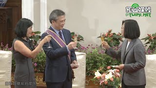 授勳AIT梅健華處長 蔡英文：感謝提升台美實質合作