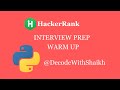 03 || HackerRank Diagonal Difference || HackerRank || Python Programming ||Interview Prep
