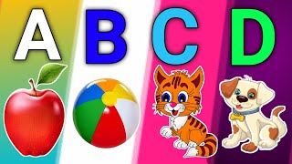 Phonics Song with TWO Words - A For Apple - ABC Alphabet Songs with Sounds for Children abcd