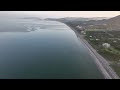 日の出時間帯の吹上浜　ドローン空撮【4k】　鹿児島県日置市日吉町