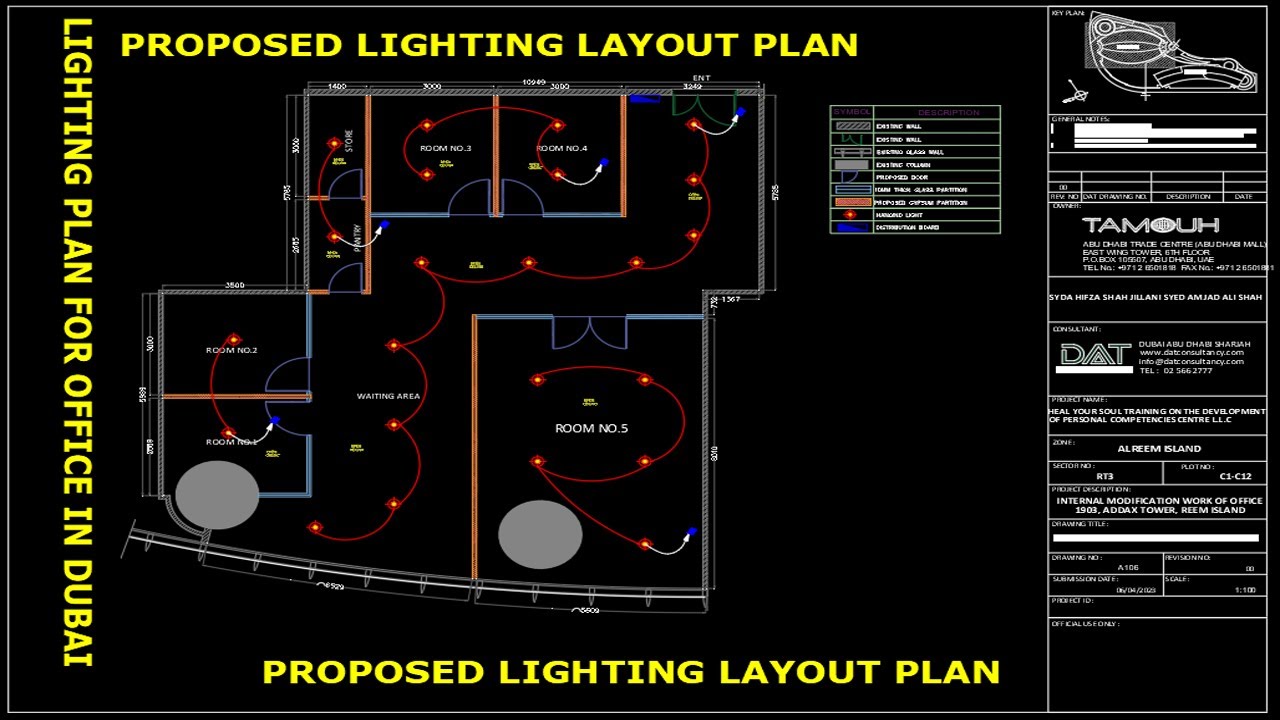 AutoCAD Lighting Tutorial-Lighting Layout Plan In AutoCAD-Lighting Plan ...