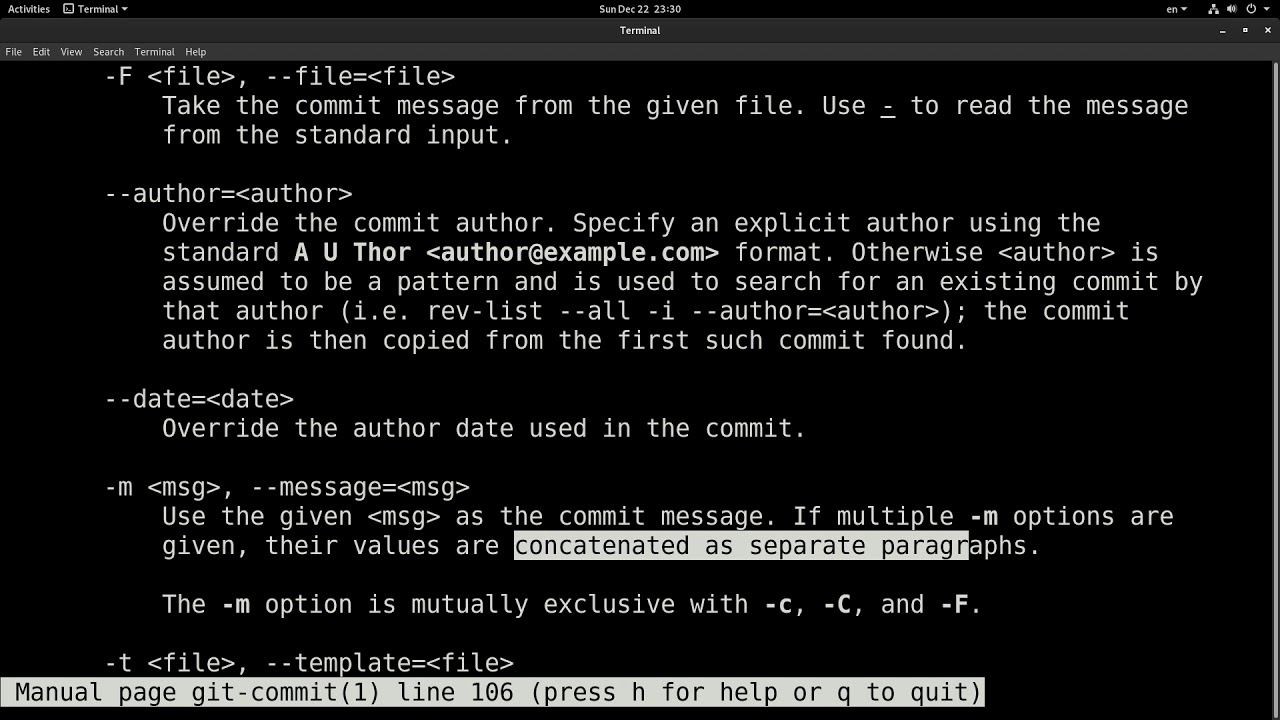 Git: Commit Messages With Subject And Body In The Command Line - YouTube