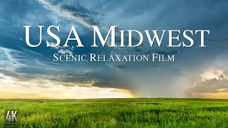 🇺🇸 USA Midwest Scenic Nature Relaxation 4K Drone Film with Ambient Music