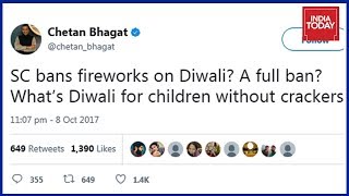 Chetan Bhagat Tweets Against Ban On Firecrackers In Delhi