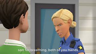 boris grounds classic caillou for breathing/arrested/gets killed