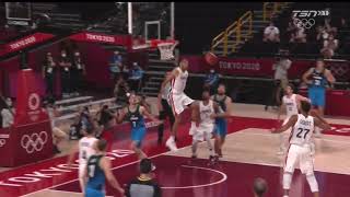 Nicolas Batum with the PHENOMENAL BLOCK for France to seal the WIN!!