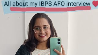 My IBPS AFO Interview Experience🫣🤯